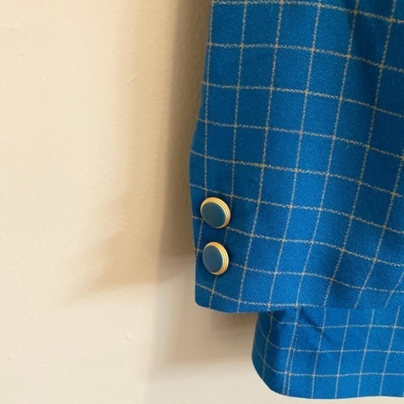 🌺JOHN  MEYER plaid  blazer SIZE 14 casual can be worn with denim, - Picture 3 of 11